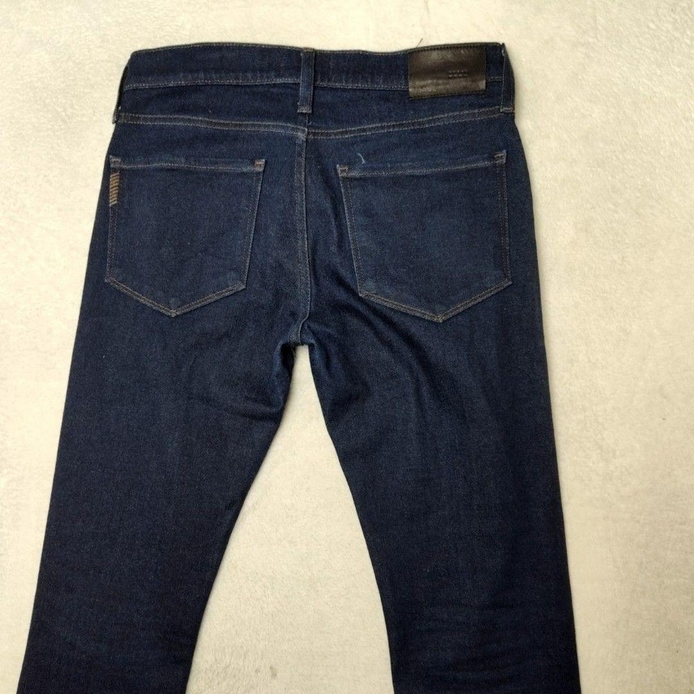 Paige Jeans Womens 30 Dark Wash Lennox Straight Slim Stretch 5-Pocket Denim - Picture 4 of 11